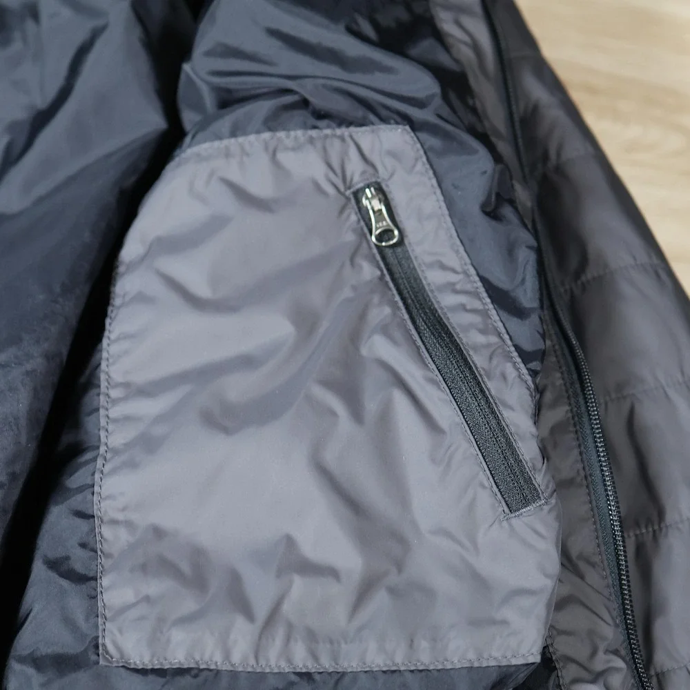 Carhartt Jacket Mens Medium Black Rain Defender Puffer Full Zip Quilted Relaxed